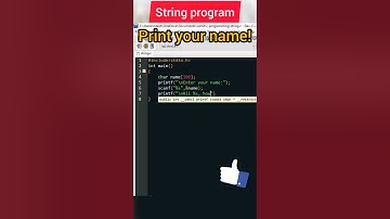 print your name! | c programming | #clanguage #shorts