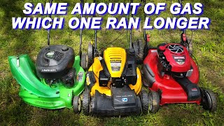 One Of These Mowers Will Run Almost Twice As Long As The Other One