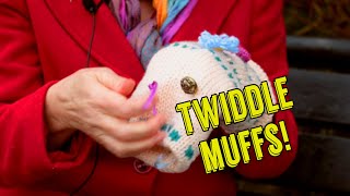 Knitting Twiddlemuffs for dementia! BHCM Care Homes Team