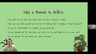 Virtual Academic Workshop #2   Self Advocacy and Imposter Syndrome Reflection Time