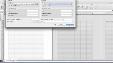 Related Samples t test Using Stats Plus