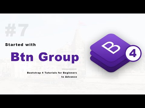 Buttons group in Bootstrap 4 (Hindi) - 7