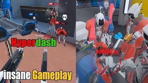 hyper dash insane gameplay blast gameplay Quest 2 VR nathie vr games oasis vr gameplay review