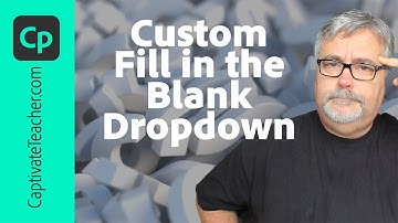 Maak een aangepaste Adobe Captivate-dia met een dropdown-vraag waarin u de lege plekken kunt invu...