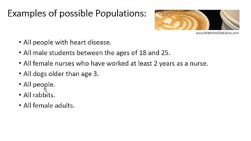 HOW TO VIDEO Dr Ami Gates MOOT Intro Stats Populations and Samples
