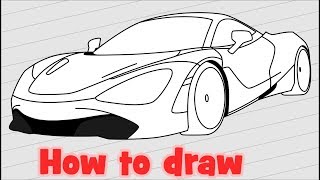 Hello! today i'll show you how to draw a super car mclaren 720s. step
by drawing tutorial for beginners. follow the red dot and try same
steps, use ...