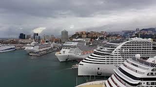 Domenica 29 ottobre ormeggiate nel porto di Genova 4 navi Msc Crociere