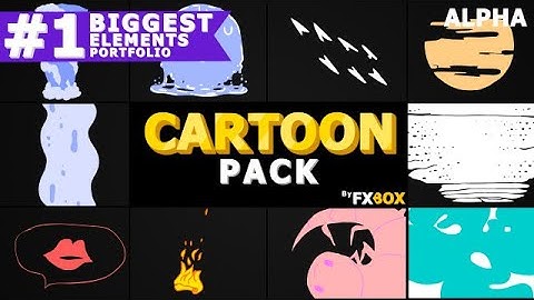 Cartoon Animated Elements Stock Motion Graphics