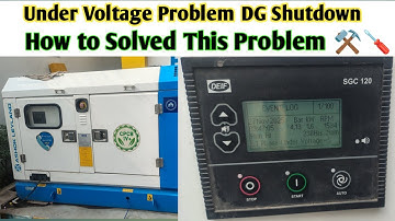 DG under voltage problem || How to solve this problem || DG stop problem @techpradeep65 