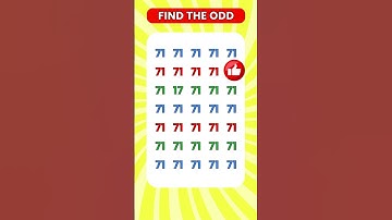 Can you find odd number in 10 seconds? #5
