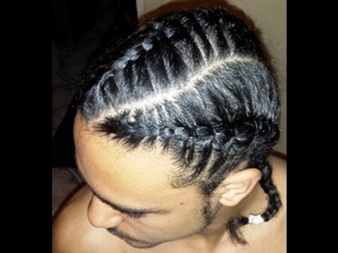 Awesome looking braid hairstyle for men - YouTube