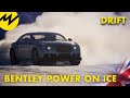 Bentley power on ice near the arctic circle in finland  motorvision international