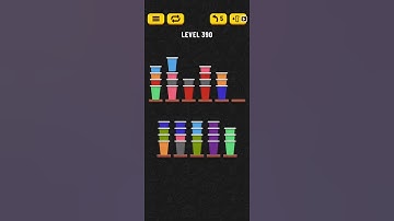 Cup Sort Puzzle Level 390 = Water Sort Puzzle Level 390 = Ball Sort Puzzle Level 390 All the same