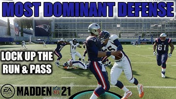 MOST DOMINANT MADDEN 21 DEFENSE! EASY SETUP SHUTS DOWN THE OFFENSE RUN AND PASS!