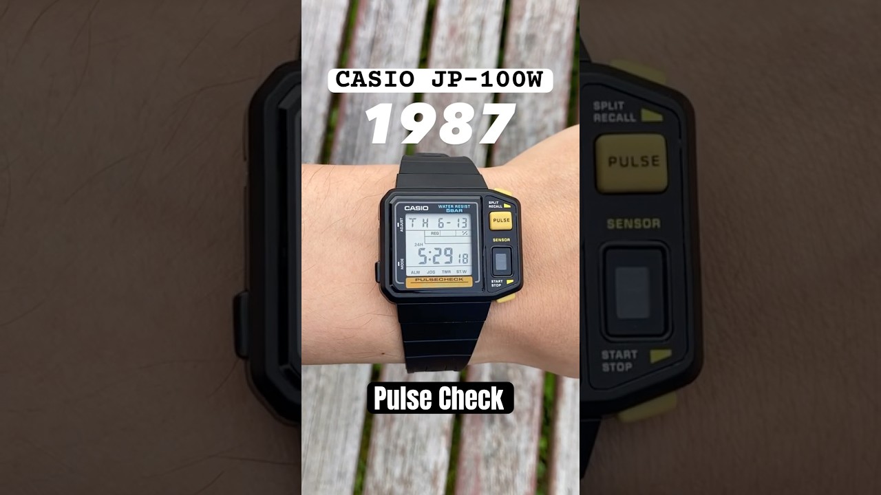 ❤️PULSE CHECK | CASIO JP-100w !! #casio #casiovintage #80s