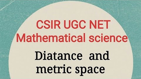 How we measure distance with or without metric ?