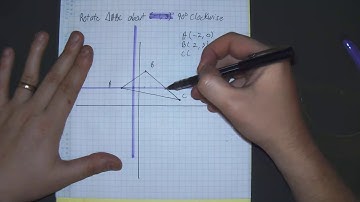 Rotate a Triangle About a Point not the origin 90 Degrees Clockwise Visual