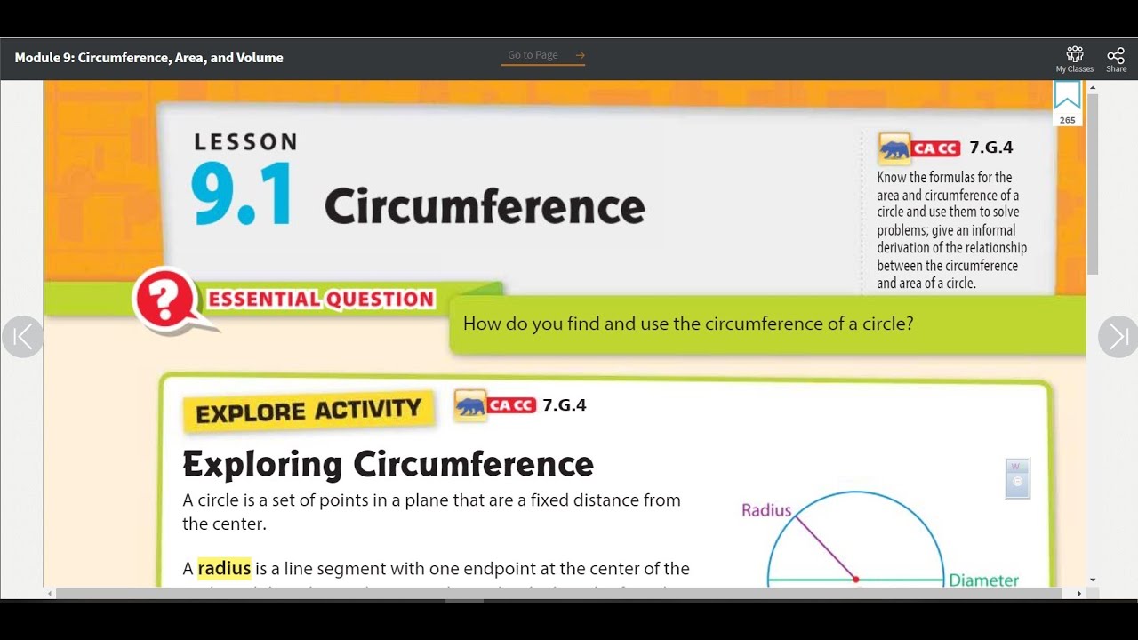 circumference practice and problem solving c answer key