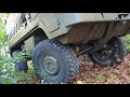 Pulling trunks out of the forest with my Pinzgauer