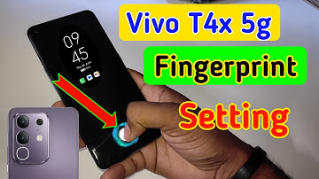 Vivo t4x 5g display fingerprint setting/Vivo t4x 5g fingerprint screen lock/fingerprint sensor