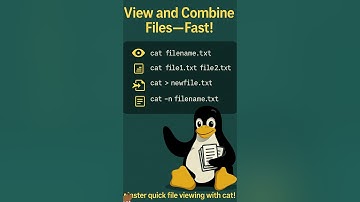 View & Combine Files with cat! (Linux Command Tip) 🐱📄