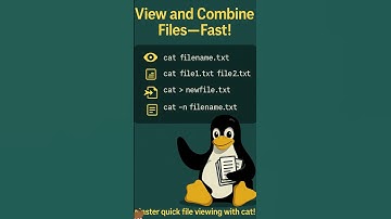 View & Combine Files with cat! (Linux Command Tip) 🐱📄