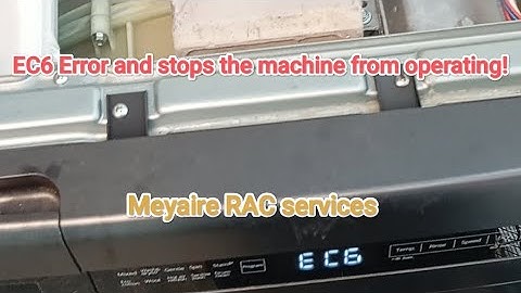 EC6 error! Machine stop operating at all!#meyaireracservices #whirlpoolappliances