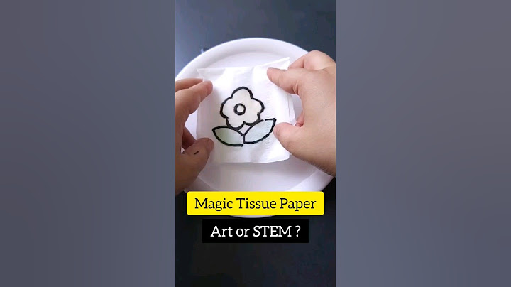 Magic Tissue Paper/ STEM Activity For Kids/ Preschoolers Activity