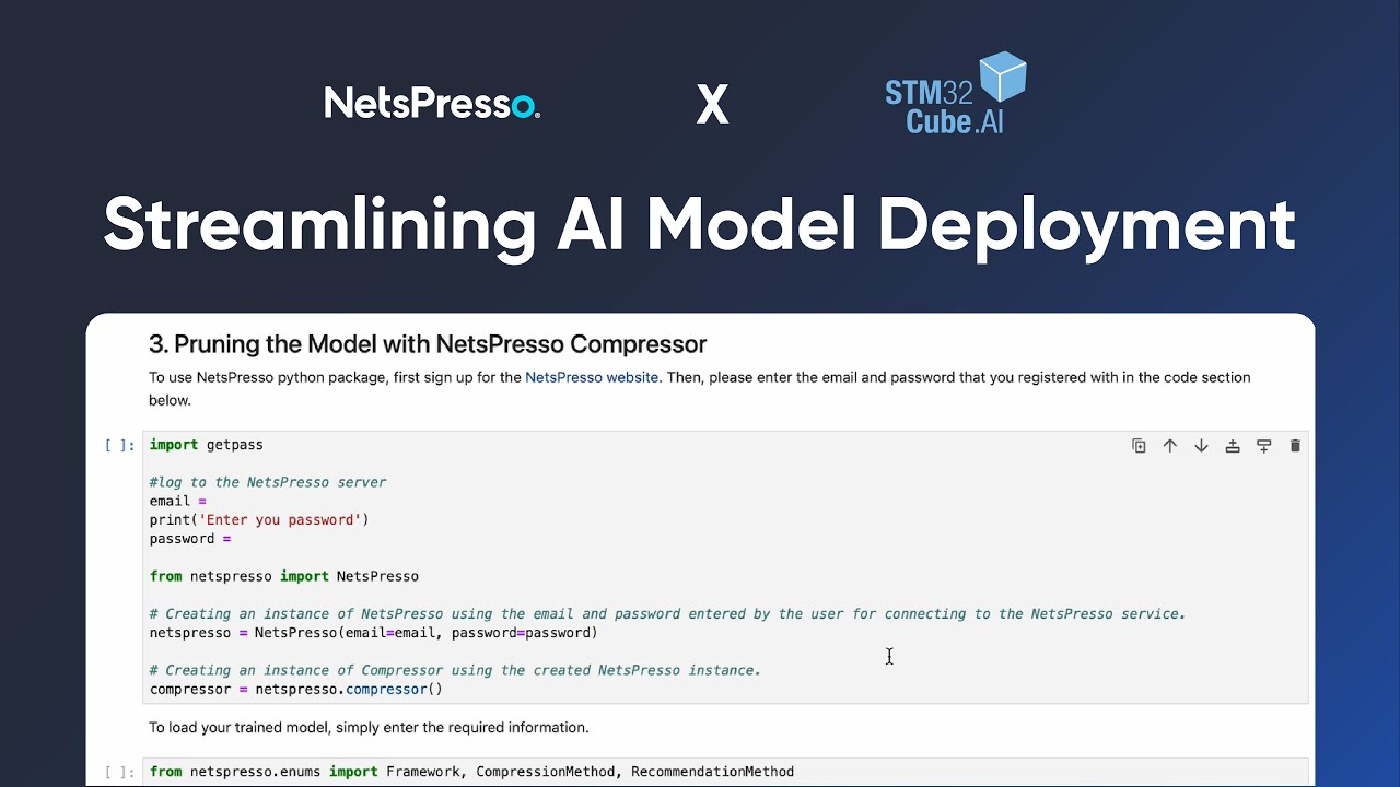 Streamlining AI model deployment with NetsPresso® and STM32Cube.AI ...