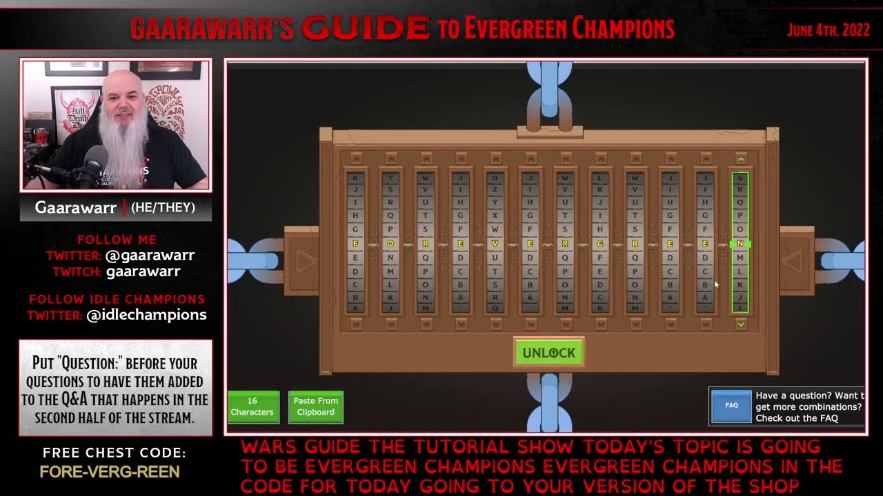 Gaarawarr’s Guide to Evergreen Champions | Idle Champions | D&D