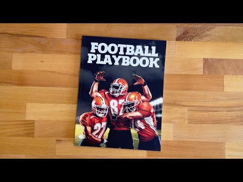 Football Playbook: Football Coach Notebook with Blank Field Diagrams for Drawing Up Plays