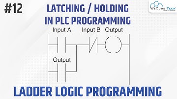 What is Latching & holding in PLC Programming | Ladder Logic Programming in Hindi