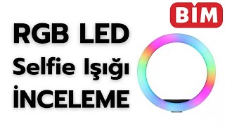 Bim De Satılan Rgb Led Selfie Işığı Kutu Açılımı Özellikleri Ve İnceleme