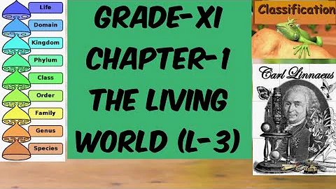 GRADE-XI||CHAPTER-1||THE LIVING WORLD (L-3)