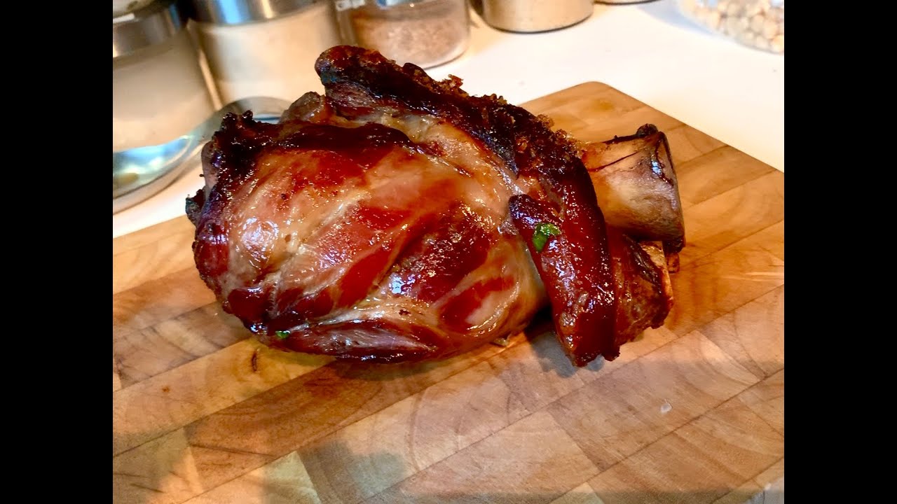 Roast Smoked Ham Hock Youtube