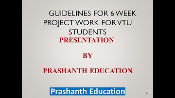 VTU MBA PROJECT GUIDELINES