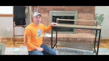 Review of WOODYNLUX Computer Desk for Home-Office with Storage-Shelves - Modern Simple Style Metal