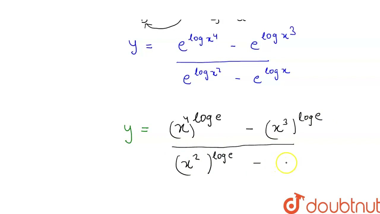If Y e 4logx e 3logx e 2logx e logx Then dy dx 12 if-y-e-4logx-e-3logx-e-2logx-e-logx-then-dy-dx-12