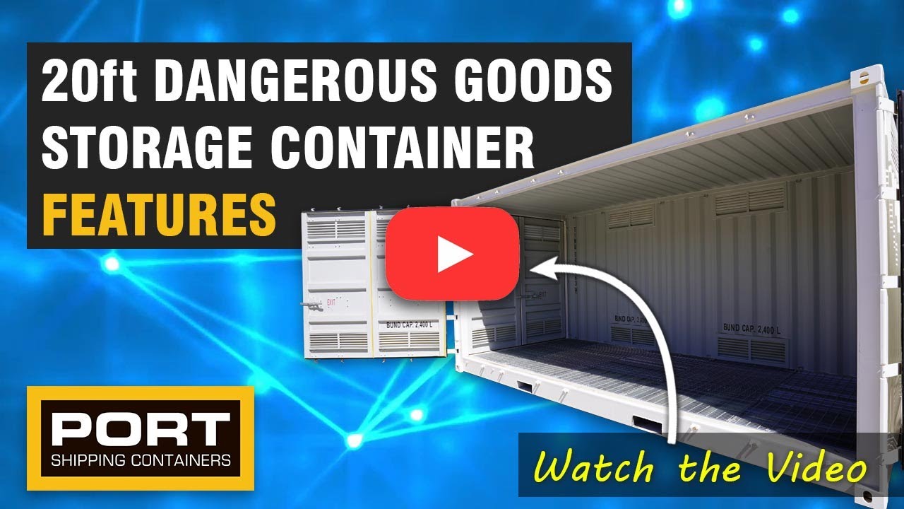 20ft Dangerous Goods Storage Container Features