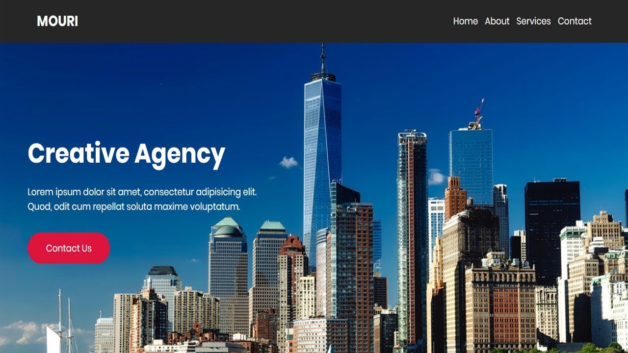 How To Make A Website Using HTML And CSS | HomePage Design with Flexbox ...