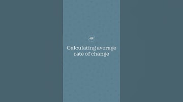 The ✅EASY✅ way to find average rate of change #apcalculus #apcalc #unit2 #shorts