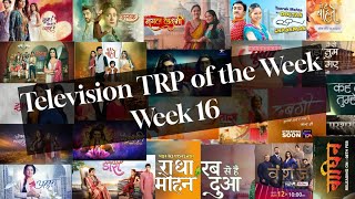 Television TRP's of the Week || Week 16 || TVI-Content # video#viral#trending#videos  #viralvideo