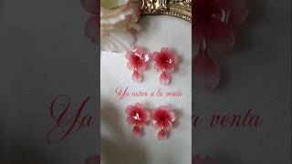Aretes de sakura 🌸  #aretes #hechoamano #earrings #emprendimiento #art #coquette #cottagecore