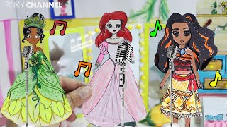 PAPER DOLLS PRINCESS ARIEL TIANA MOTANA DRESS UP ACCESORIES PAPERCRAFTS