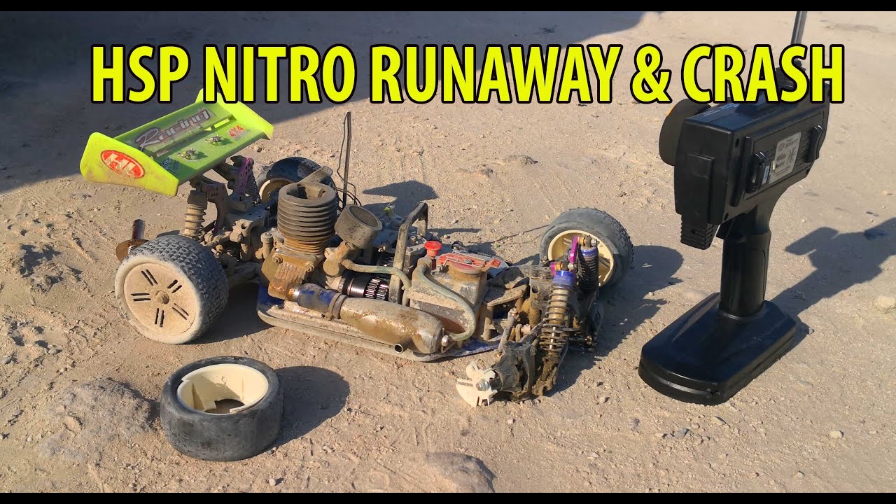 HSP Nitro 2 speed Runaway and Crash