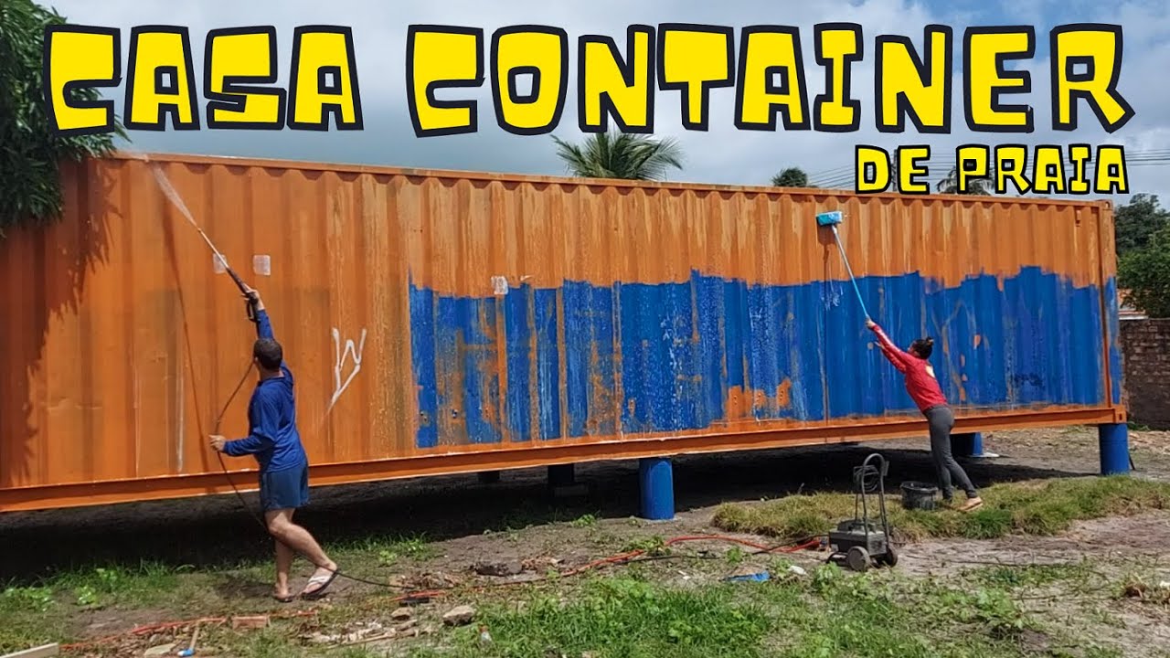 CASA CONTAINER 60M2 - LIMPEZA, MARCAÇÃO DAS PAREDES E CONVERSA | Melhor ...