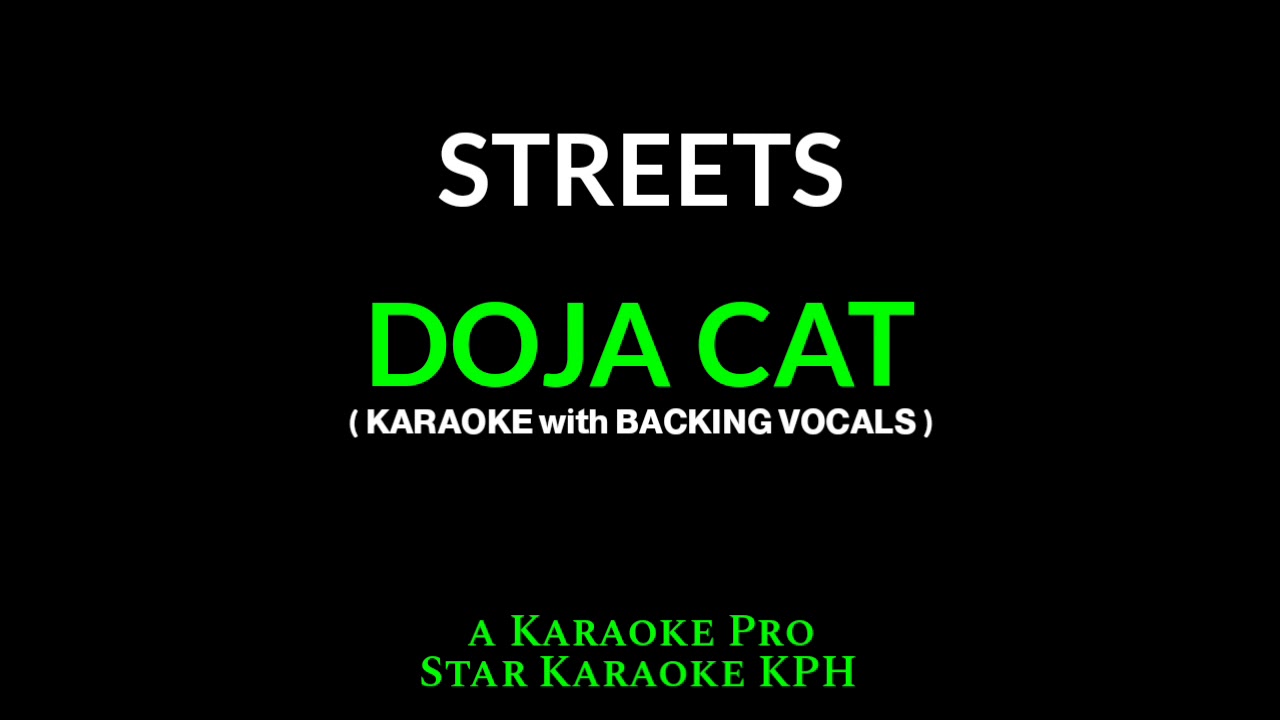 Doja Cat - Streets ( KARAOKE with BACKING VOCALS )