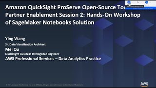 BI Operations of QuickSight Session 2: SageMaker Notebooks of Deployment Scripts