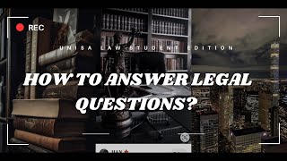 HOW TO ANSWER LEGAL QUESTIONS? | How to get from average to DISTINCTIONS! #law #vlog #legaleducation