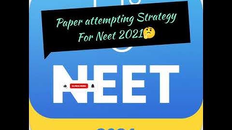 Secret Paper attempting Strategy || NEET 2021 👍||All the best 👍|| NEET shorts ❤️